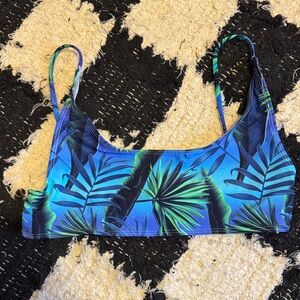 Blue and Green Bikini Top